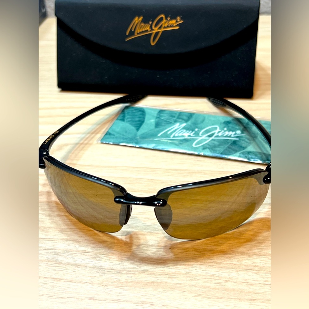 New Maui Jim Makaha Black Sport Sunglasses